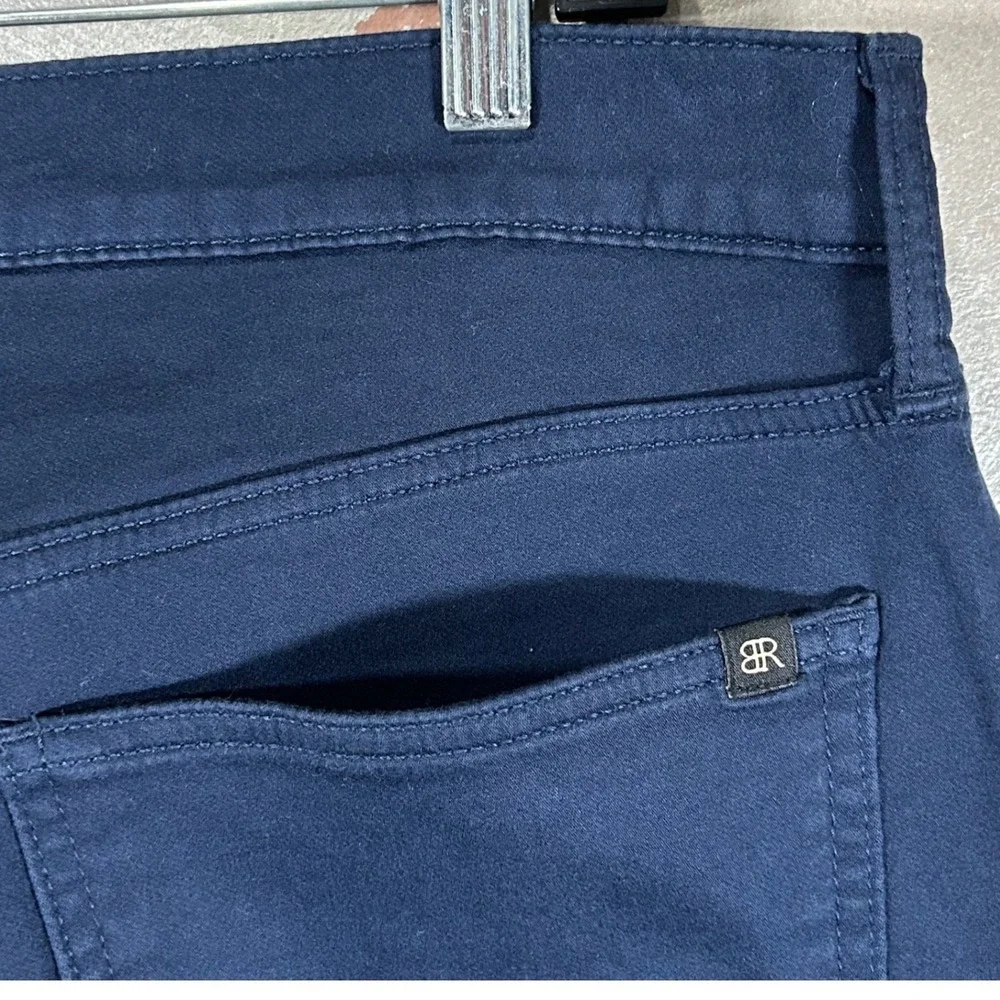 Banana Republic Mens Navy Blue Traveler Stretch Slim Straight Pants 36x30